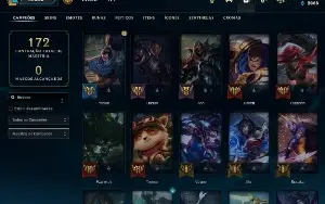 Conta Wild Rift 78 Skins, 2x ex GM + Conta LoL 50 Skins.