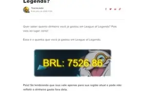 Conta League of Legends