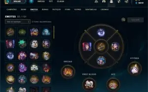 Conta bronze 4 com 35 Champs e 13 Skins + 4 Fragmentos