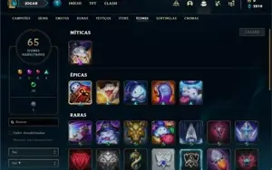 Conta bronze 4 com 35 Champs e 13 Skins + 4 Fragmentos