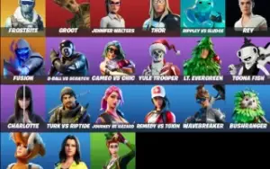 Fortnite 21 Skins - Groot,Thor - Full acesso PC,XBOX,PS4/5..