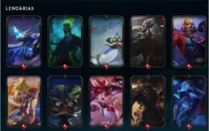 Conta league of legends (pax tf) 325 skins
