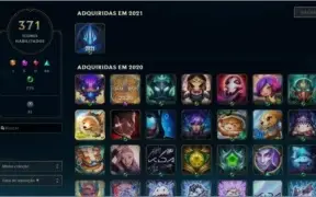 Conta LOL lvl 330 412 Skins Todos Campões MMR BOM