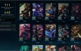 Conta LOL lvl 330 412 Skins Todos Campões MMR BOM