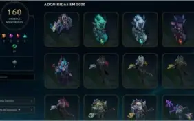 Conta LOL lvl 330 412 Skins Todos Campões MMR BOM