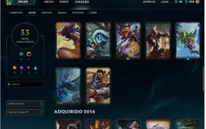 Conta de league of legends platina