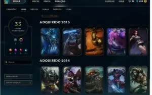 Conta de league of legends platina