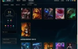 Conta de league of legends platina