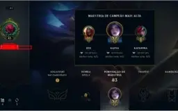 Conta league of legends com Zed dizimador de galáxias