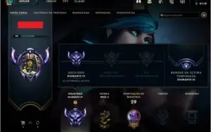 CONTA LOL DIAMANTE 4 - LEAGUE OF LEGENDS