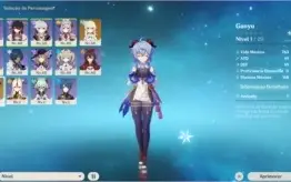 Conta Genshin Impact com Ganyu + Diversos Personagens/Itens