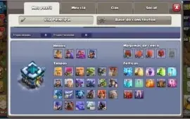 CONTA CV 13 CLASH OF CLANS 6 CONSTRUTORES