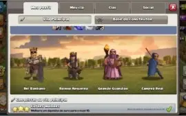 CONTA CV 13 CLASH OF CLANS 6 CONSTRUTORES