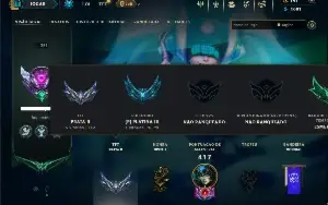Platina 3 com TODOS os champs e 151 Skins ( SUP / ADC )