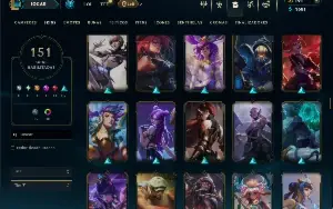 Platina 3 com TODOS os champs e 151 Skins ( SUP / ADC )