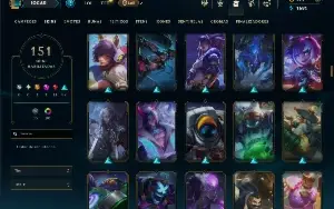 Platina 3 com TODOS os champs e 151 Skins ( SUP / ADC )