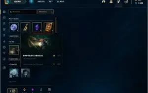 Conta platina 4 com 5 skins e 32 champs