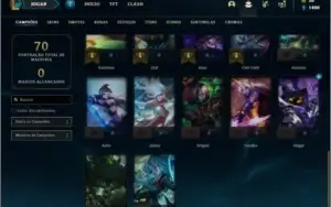 Conta platina 4 com 5 skins e 32 champs