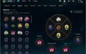 Conta platina 4 com 5 skins e 32 champs