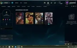 CONTA UNRANKED 21 CHAMPZ 4 SKINS.