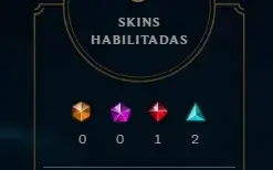 CONTA PLAT 1 MMR D3 36 CHAMPS 6 SKINS
