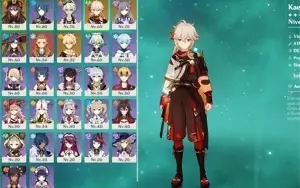 AR51 Kazuha + 4x5* personagens barato com constelação