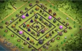 Vila Clash of Clans Cv 9 Full Mato