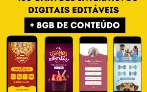 Pack Kit do Designer de Cartões Interativos Digitais