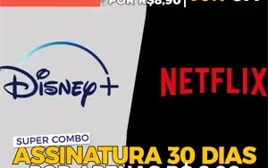 [Combo] Netflix + Disney Assinaturas Premium 30 Dias
