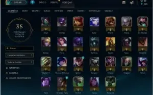 Conta Lol - Gold 1 Flex - 26 Campeoes - 6 Skins