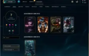 Conta Lol - Gold 1 Flex - 26 Campeoes - 6 Skins