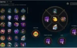 CONTRA LEAGUE OF LEGENDS Diamante todos campeoes 445 skins