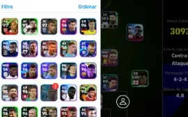 Vendo conta efootball mobile, muito avançada