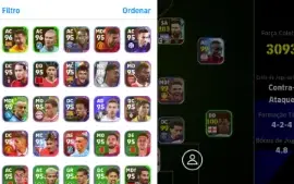 Vendo conta efootball mobile, muito avançada