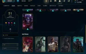 Fullacesso 21 Skins - Level 152 - 101 Campeões