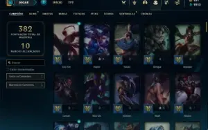 Conta Unranked com 120 Champs e 118 Skins + 370 RP