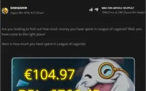 CONTA DIAMANTE COLECIONADOR LEAGUE OF LEGENDS