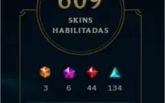 CONTA DIAMANTE COLECIONADOR LEAGUE OF LEGENDS