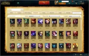 Conta Diamante V - 70 champions 16 skins