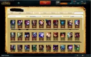 Conta Prata V com Borda 34 skins só skin rara e 70 Champions