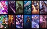 Conta Prata V com Borda 34 skins só skin rara e 70 Champions