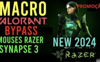 Macro Valorant - Mouses Razer (Vitalicio) - 2026 100%