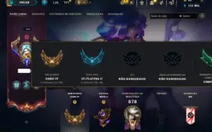 Ouro 4 com TODOS os Champs e 273 Skins ( TOP / JG )