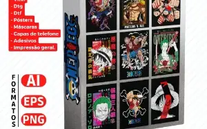 Pack Artes One Piece Sublimação, Serigrafia, Dtg, Dtf