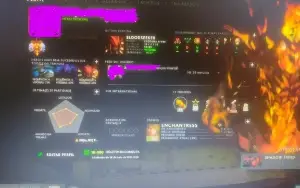 Conta de Dota 2 imortal com 6.257 de MMR