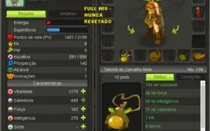 DOFUS TOUCH - BRUTAS - CRA LVL 174 - FULL WIS - com SET S.O