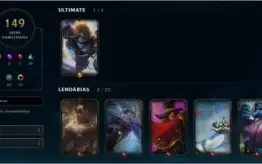 Conta League of Legends TODOS champ E 150 SKINS