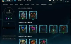 CONTA LOL OURO lV MAIN SUPORTE
