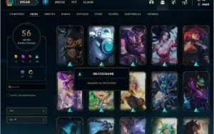 CONTA LOL OURO lV MAIN SUPORTE