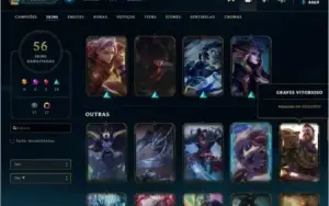 CONTA LOL OURO lV MAIN SUPORTE